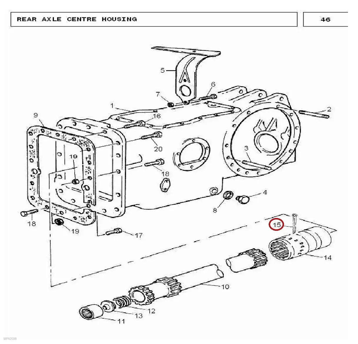 Millat Massey Ferguson Tractor Spare Part PIN COTTER 50023150023 - Massey Ferguson tractor spare part
