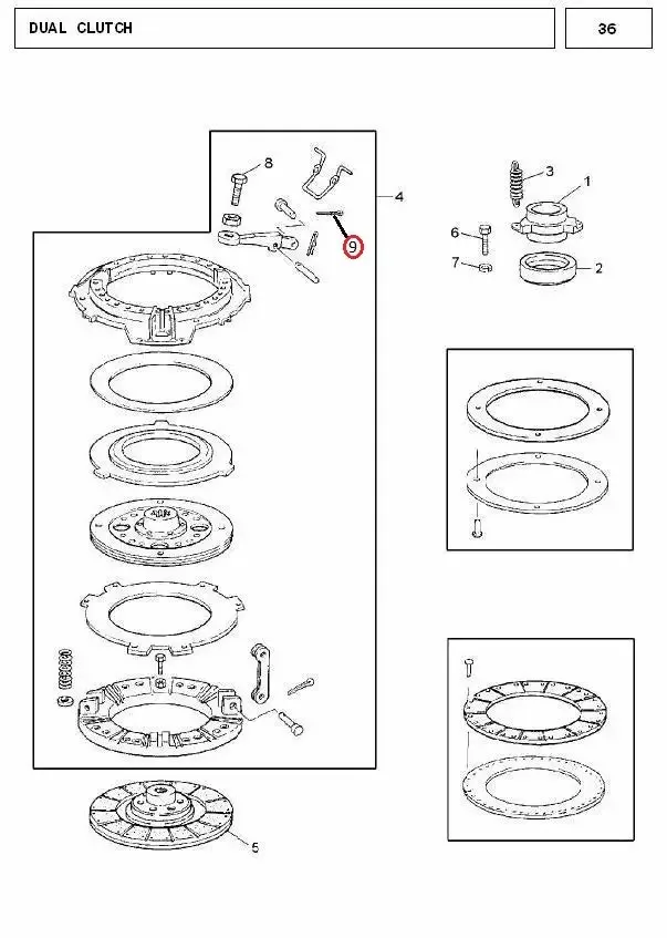 Diagram reference for Millat Massey Ferguson Tractor Spare Part 27 PIN 1891827 - Massey Ferguson tractor spare part