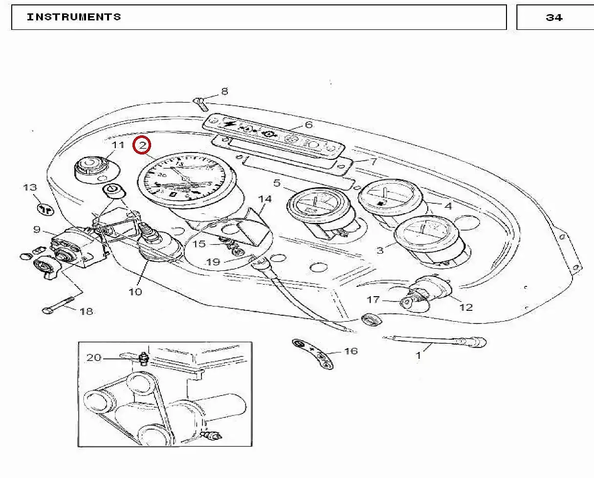 Millat Massey Ferguson Tractor Spare Part METERHOUR 2402900511674638 - Massey Ferguson tractor spare part