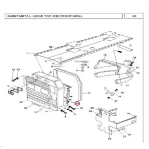 Millat Massey Ferguson Tractor Spare Part PLATE RH 2105111672718 - Massey Ferguson tractor spare part