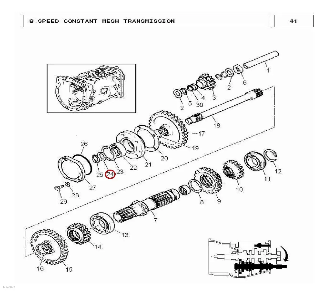 Millat Massey Ferguson Tractor Spare Part RETAINING RING 12169112169 - Massey Ferguson tractor spare part