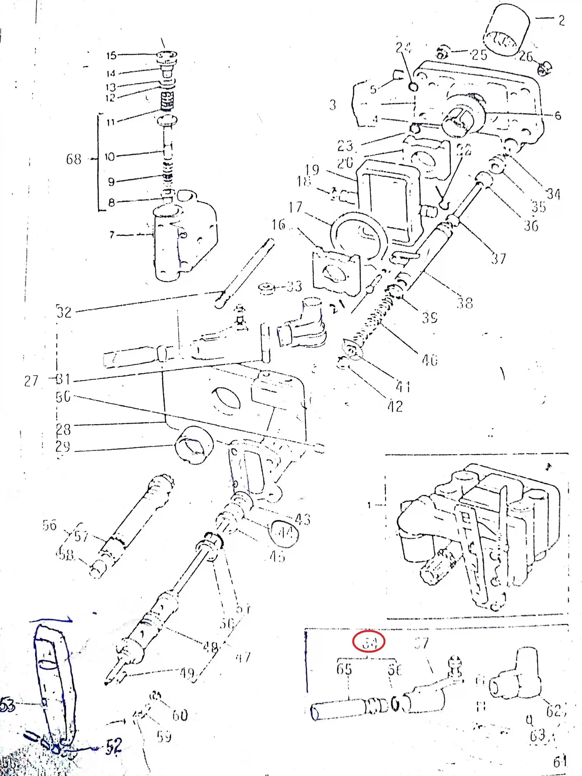 Diagram reference for Millat Massey Ferguson Tractor Spare Part 27 VALVE SAFETY 1828927 - Massey Ferguson tractor spare part