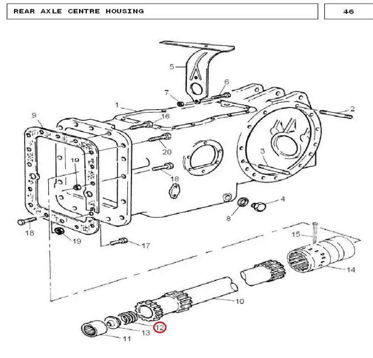 Diagram reference for Millat Massey Ferguson Tractor Spare Part SP RING 50026150026 - Massey Ferguson tractor spare part