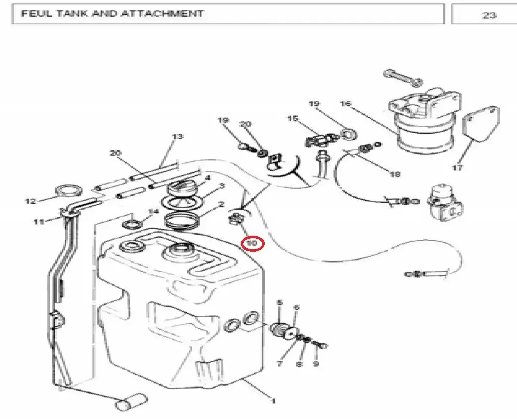 Diagram reference for Millat Massey Ferguson Tractor Spare Part 2 CLIP PIPE 1930221193022 - Massey Ferguson tractor spare part