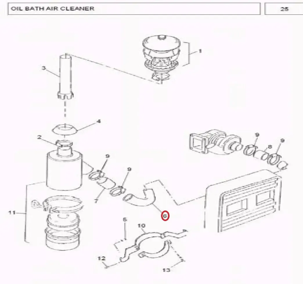 Diagram reference for Millat Massey Ferguson Tractor Spare Part 6 PIPE ACSTEEL 2604550061455006 - Massey Ferguson tractor spare part