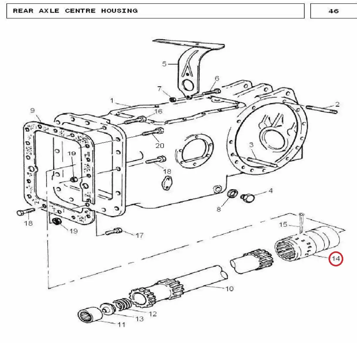 Diagram reference for Millat Massey Ferguson Tractor Spare Part COUPLER 5000811871924 - Massey Ferguson tractor spare part