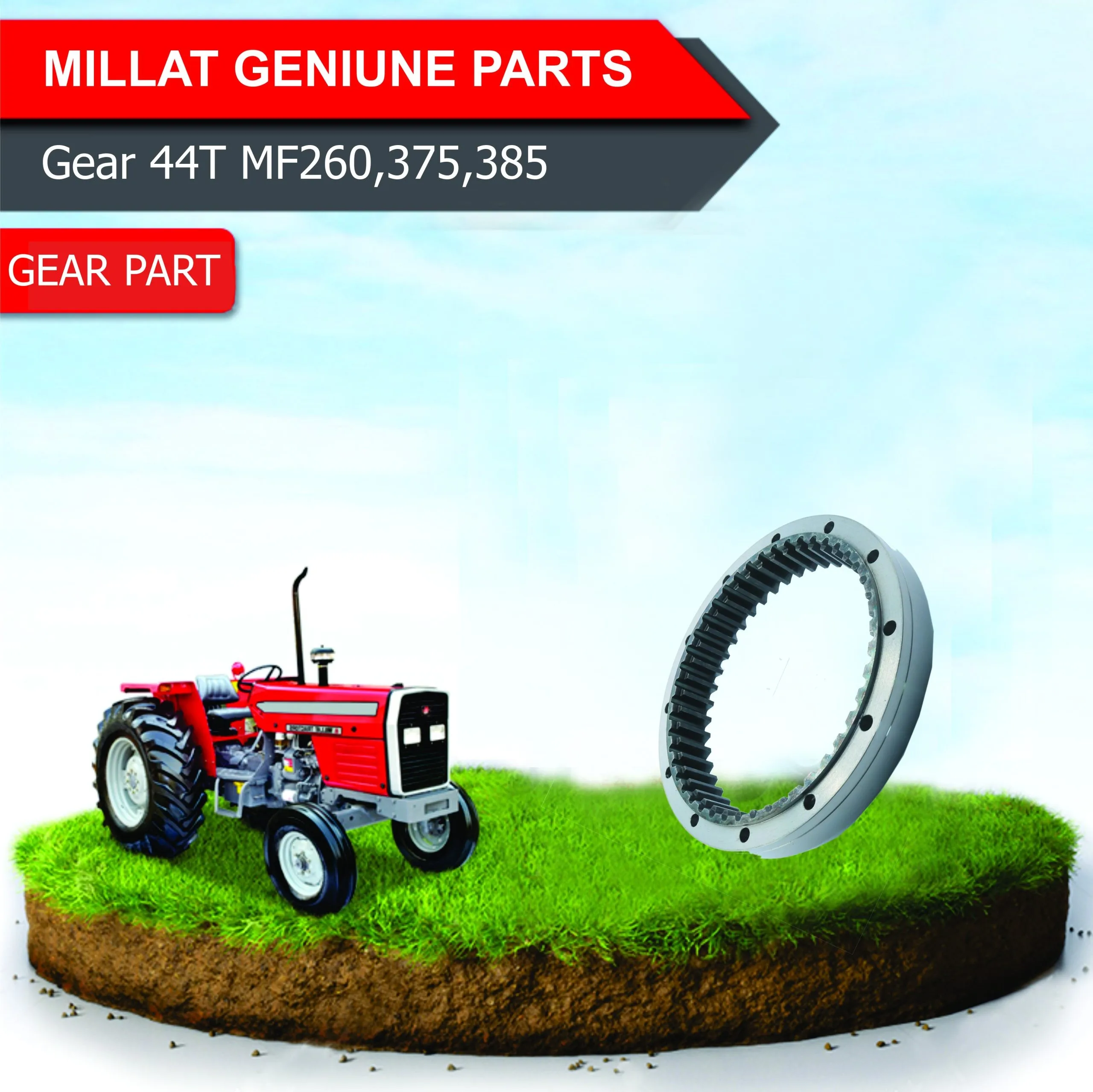 Diagram reference for Millat Massey Ferguson Tractor Spare Part 6 GEAR 44 TCOMMON 10334611693732 L - Massey Ferguson tractor spare part