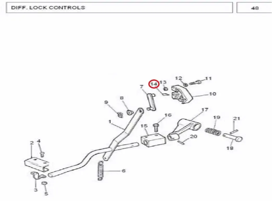 Diagram reference for Millat Massey Ferguson Tractor Spare Part 1 PAWL 7330311733031 - Massey Ferguson tractor spare part