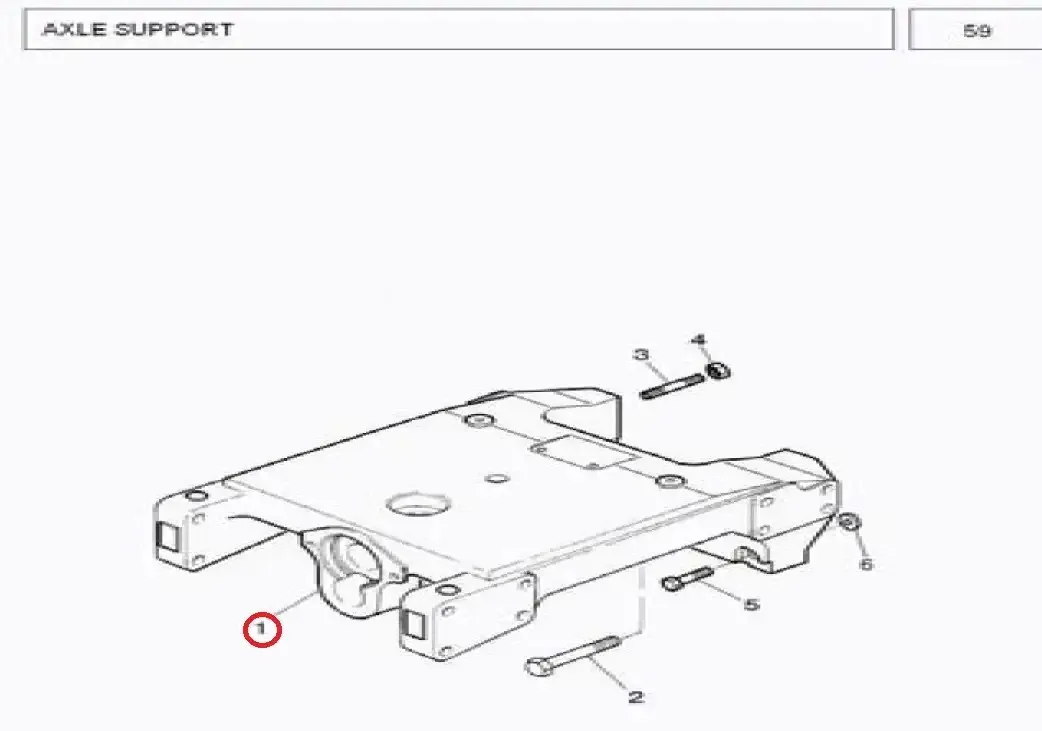 Diagram reference for Millat Massey Ferguson Tractor Spare Part 3 SUPPORT FRONT MF 385 14300313699322 L - Massey Ferguson tractor spare part