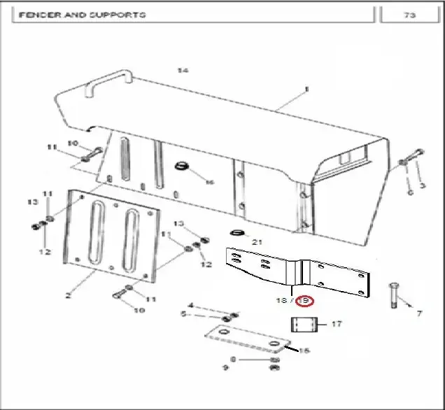 Diagram reference for Millat Massey Ferguson Tractor Spare Part 2 STIFFNER PLATE RH 2730021273002 - Massey Ferguson tractor spare part
