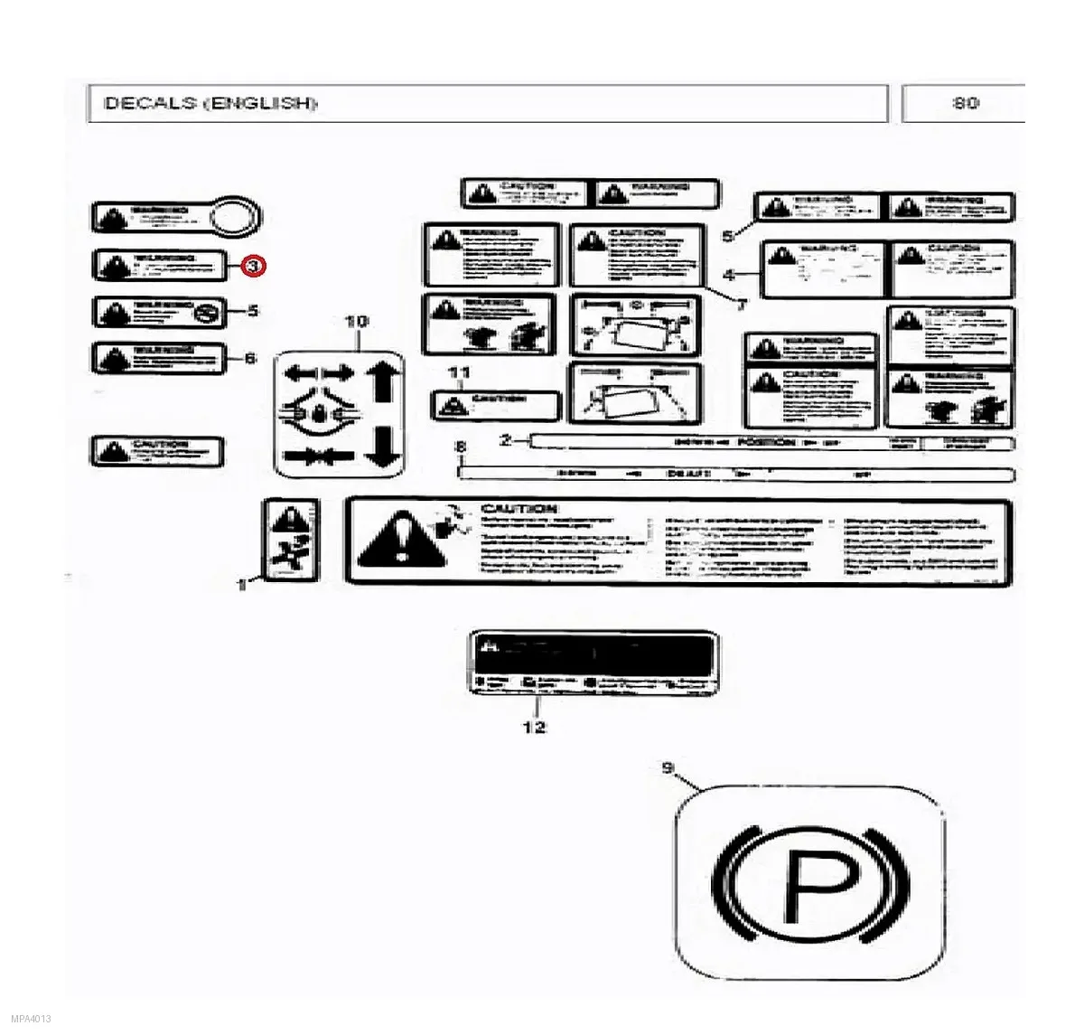 Millat Massey Ferguson Tractor Spare Part 2 DECALBRAKEOIL 3330221333022 - Massey Ferguson tractor spare part