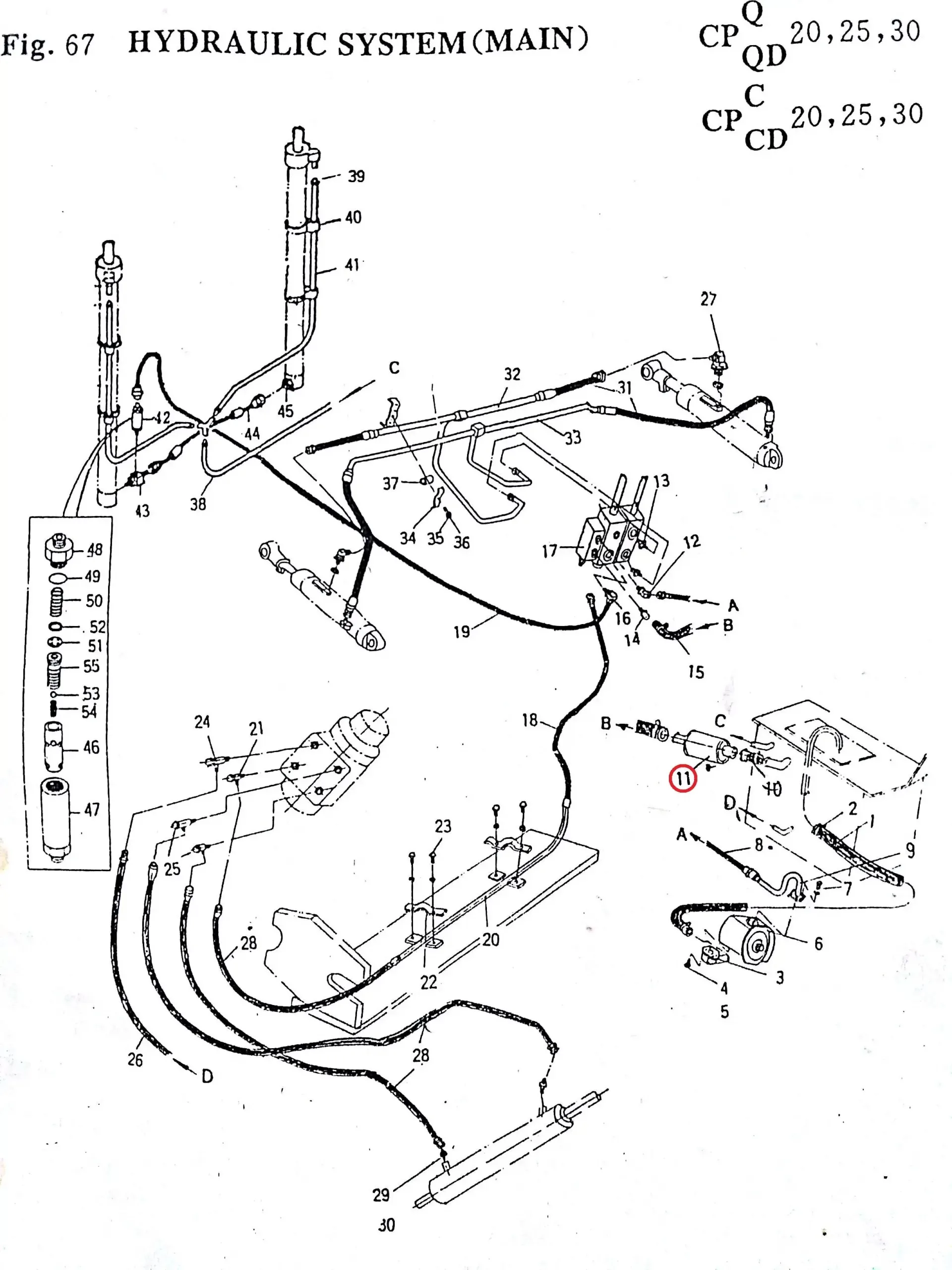 Diagram reference for Millat Massey Ferguson Tractor Spare Part 760301 FILTER HYDHILLI 82559760301 - Massey Ferguson tractor spare part