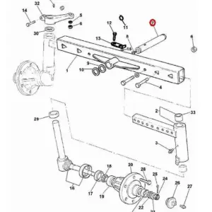 Millat Massey Ferguson Tractor Spare Part PIN PIVOT 1403713599738 - Massey Ferguson tractor spare part