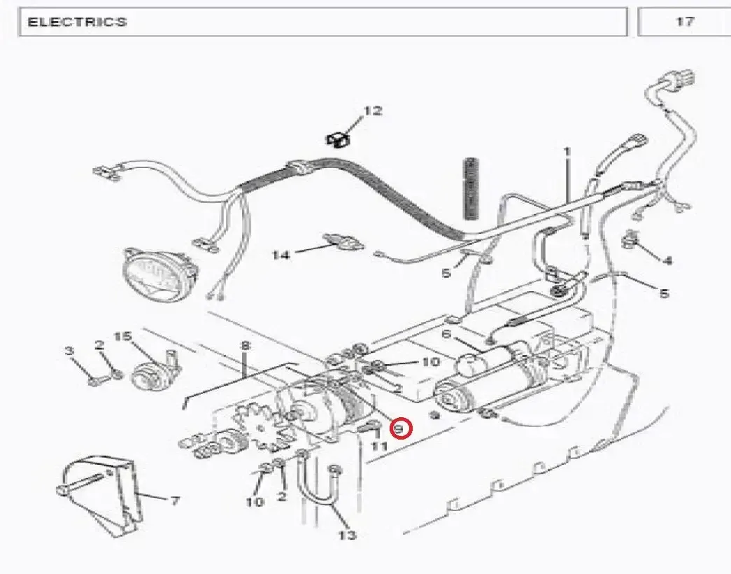 Diagram reference for Millat Massey Ferguson Tractor Spare Part 5 BOLT M 8 X 45 MM 3030251303025 - Massey Ferguson tractor spare part