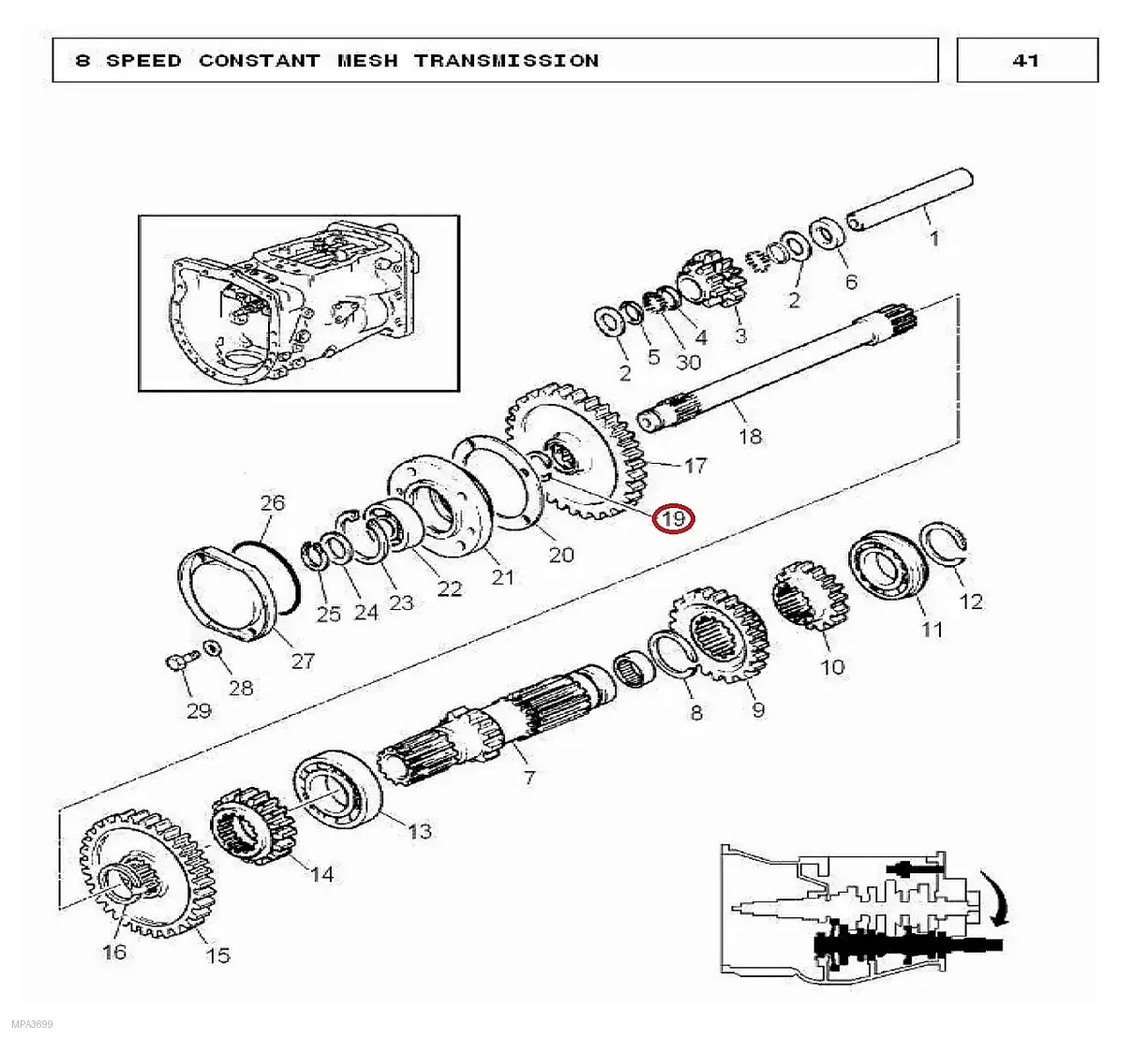 Millat Massey Ferguson Tractor Spare Part RING 53 TEETH GEAR 121451358913 - Massey Ferguson tractor spare part