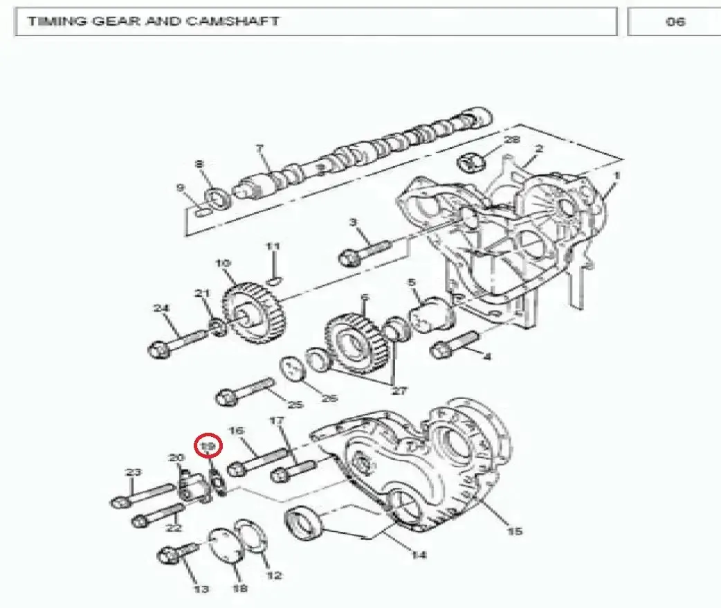 Diagram reference for Millat Massey Ferguson Tractor Spare Part 3 JOINT 1830331183033 - Massey Ferguson tractor spare part