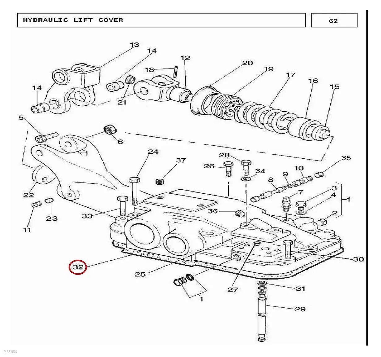 Millat Massey Ferguson Tractor Spare Part JOINTHYD COVER 260811886549 - Massey Ferguson tractor spare part