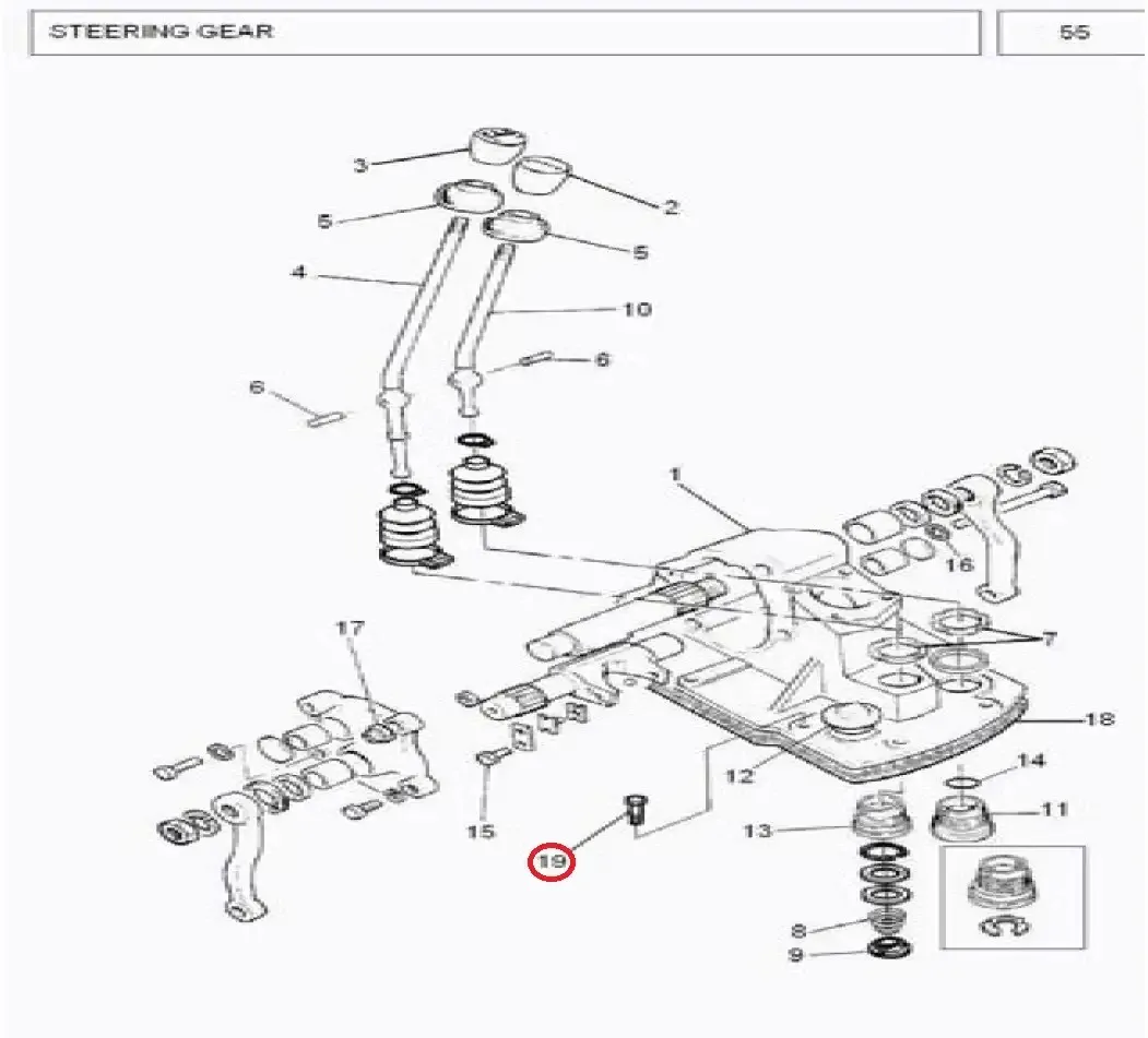 Diagram reference for Millat Massey Ferguson Tractor Spare Part BOLT 71614 L 11247004147004 - Massey Ferguson tractor spare part