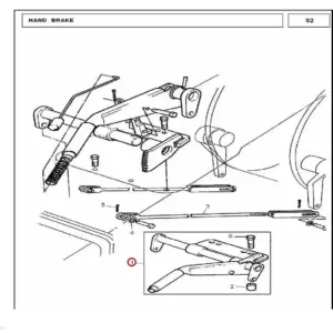 Millat Massey Ferguson Tractor Spare Part BRAKEHAND 110011898652 - Massey Ferguson tractor spare part