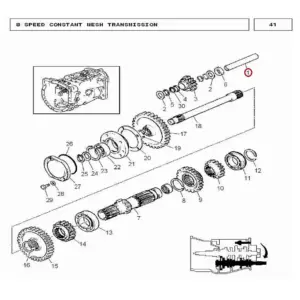 Millat Massey Ferguson Tractor Spare Part SHAFT BIGREVERCE 120041180445 - Massey Ferguson tractor spare part