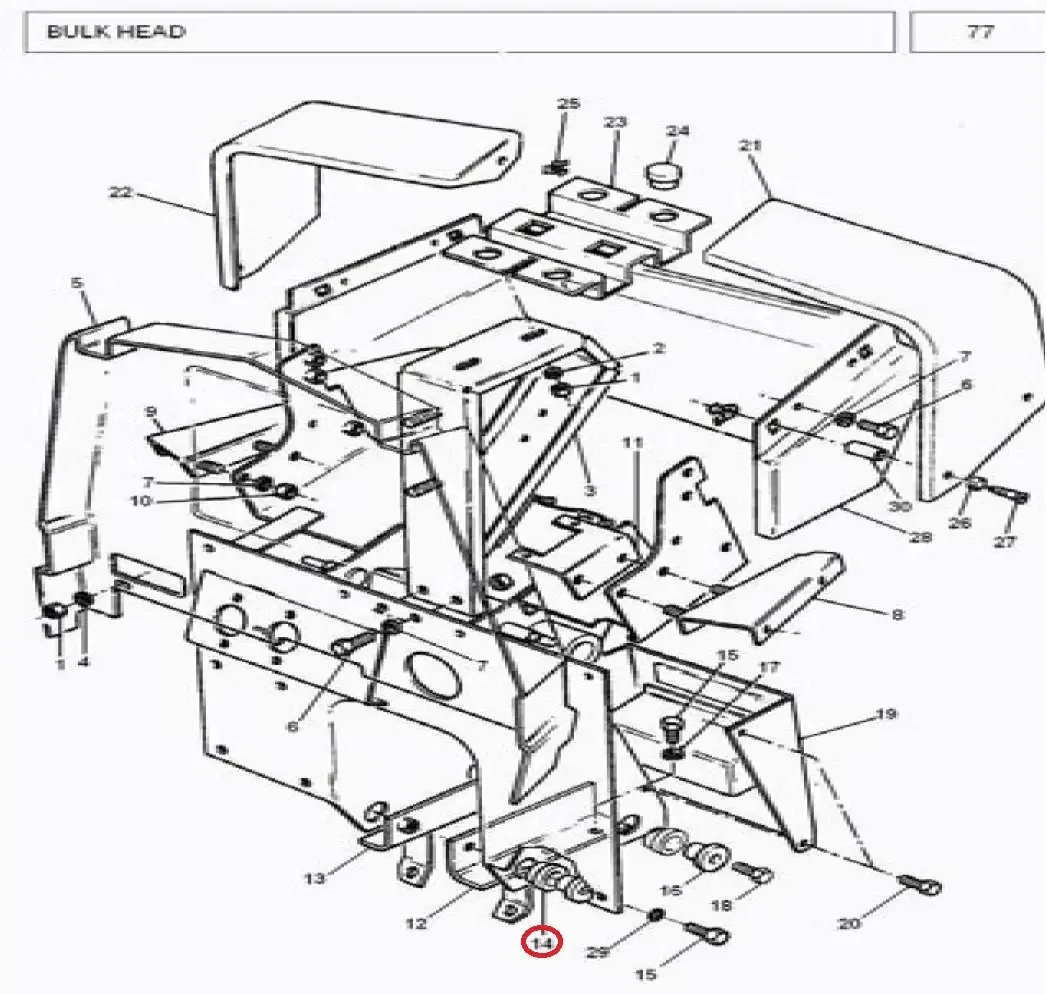 Diagram reference for Millat Massey Ferguson Tractor Spare Part 1 SPACER 1630211163021 - Massey Ferguson tractor spare part