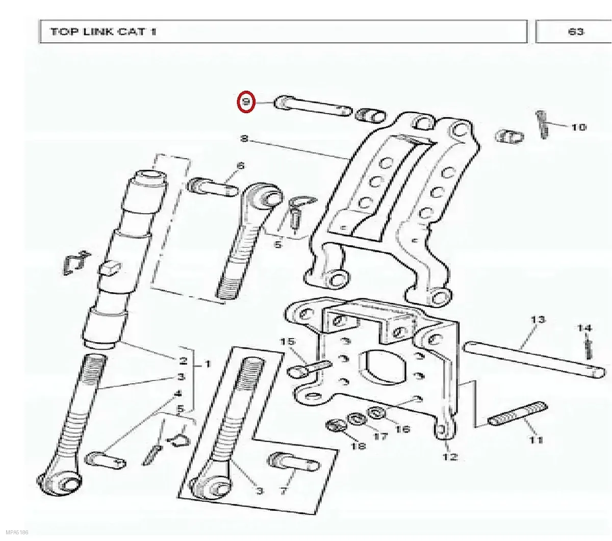 Millat Massey Ferguson Tractor Spare Part BOLT M 8 X 20339123 X 125303125303 - Massey Ferguson tractor spare part