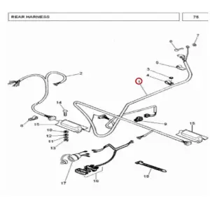 Millat Massey Ferguson Tractor Spare Part ASSYHARNESSREAR 34016134016 - Massey Ferguson tractor spare part
