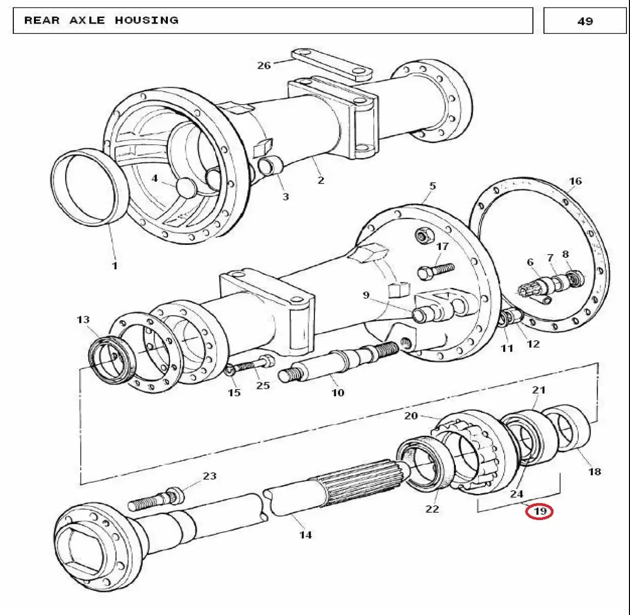 Diagram reference for Millat Massey Ferguson Tractor Spare Part SHIELD 100531187689 - Massey Ferguson tractor spare part