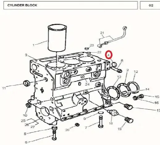 Diagram reference for Millat Massey Ferguson Tractor Spare Part PLUG 1815510650566 - Massey Ferguson tractor spare part