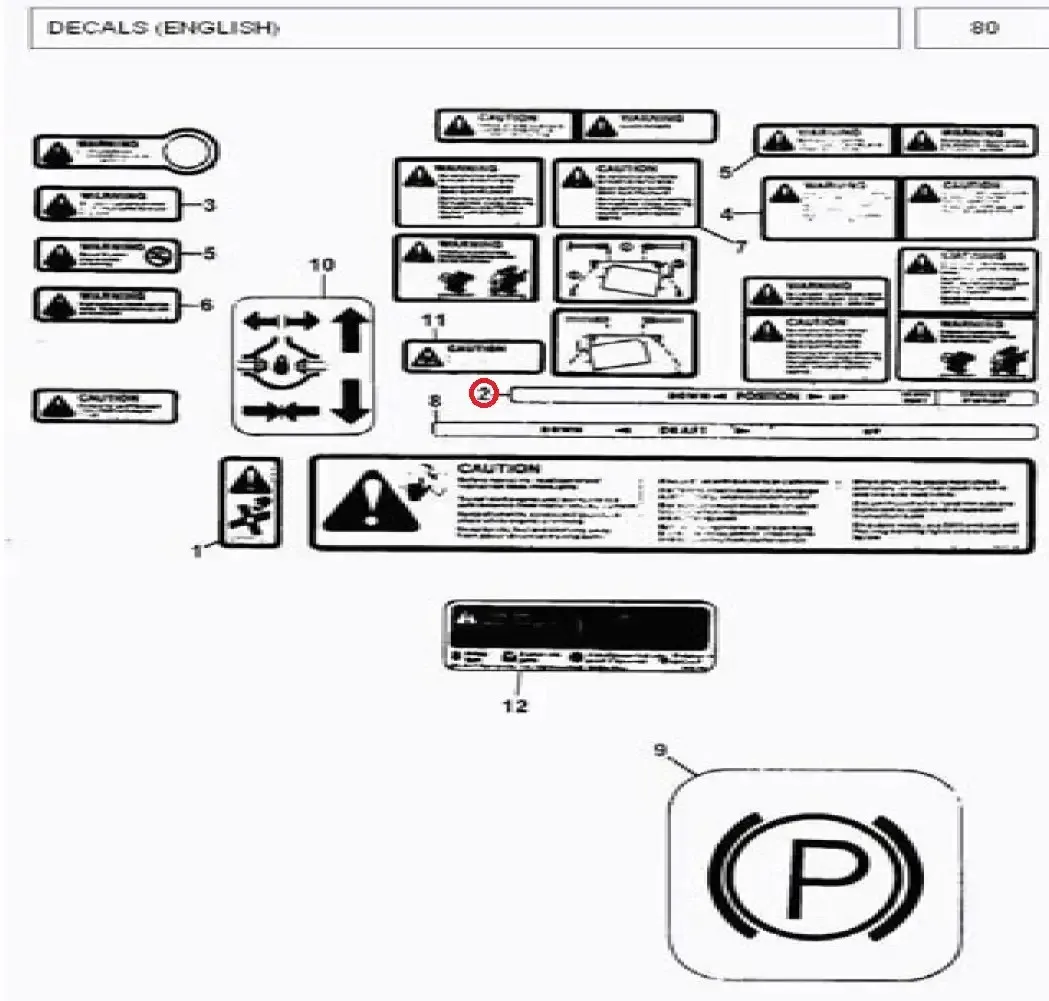 Diagram reference for Millat Massey Ferguson Tractor Spare Part 1 DECALPOSITIONCONTROL 3330311333031 - Massey Ferguson tractor spare part