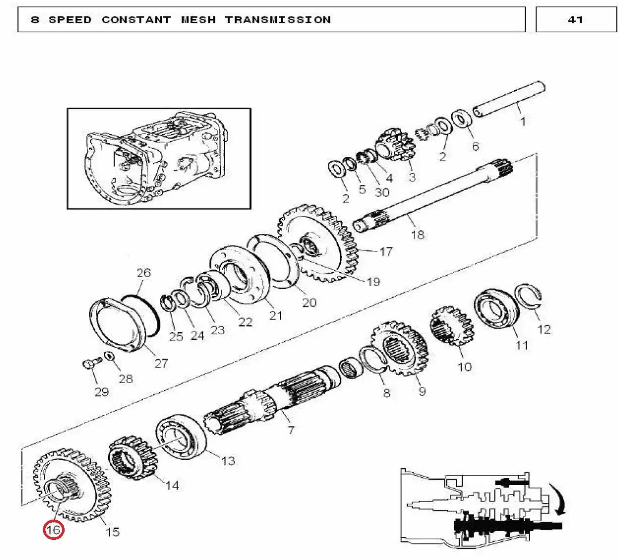 Diagram reference for Millat Massey Ferguson Tractor Spare Part SNAP RING 12164112164 - Massey Ferguson tractor spare part