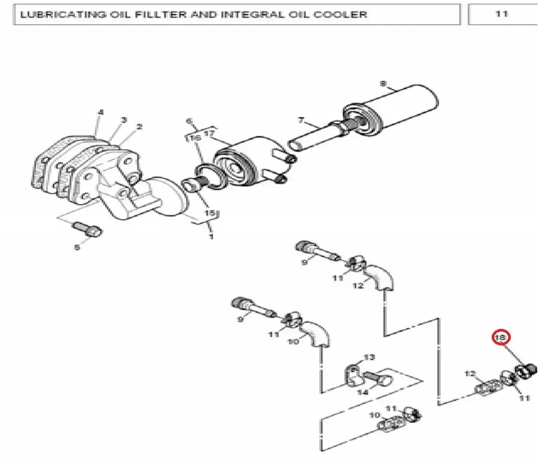 Diagram reference for Millat Massey Ferguson Tractor Spare Part 1 CONNECTOR 1432711143271 - Massey Ferguson tractor spare part