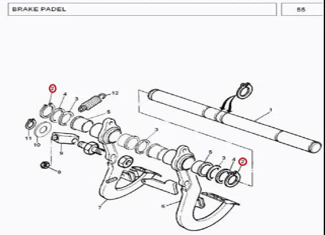 Diagram reference for Millat Massey Ferguson Tractor Spare Part 5 CIRCLIPEXT 113015 - Massey Ferguson tractor spare part