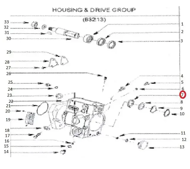 Diagram reference for Millat Massey Ferguson Tractor Spare Part THRUST BEA RING 1833811833828749 - Massey Ferguson tractor spare part