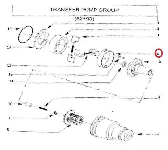 Diagram reference for Millat Massey Ferguson Tractor Spare Part RING LINER LOCATING 18383118383 - Massey Ferguson tractor spare part