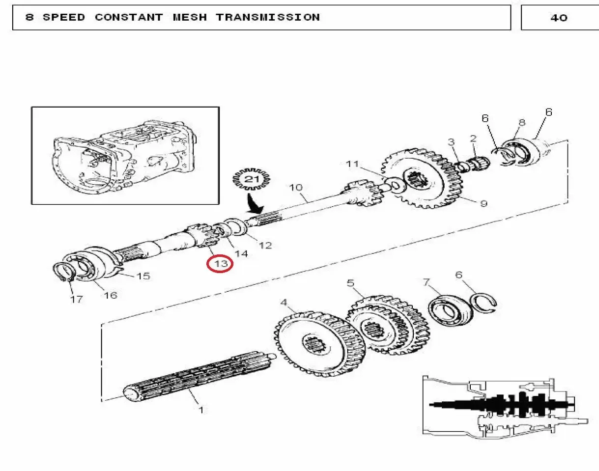 Diagram reference for Millat Massey Ferguson Tractor Spare Part PIN IONPTO 16 T 1204211671705 - Massey Ferguson tractor spare part