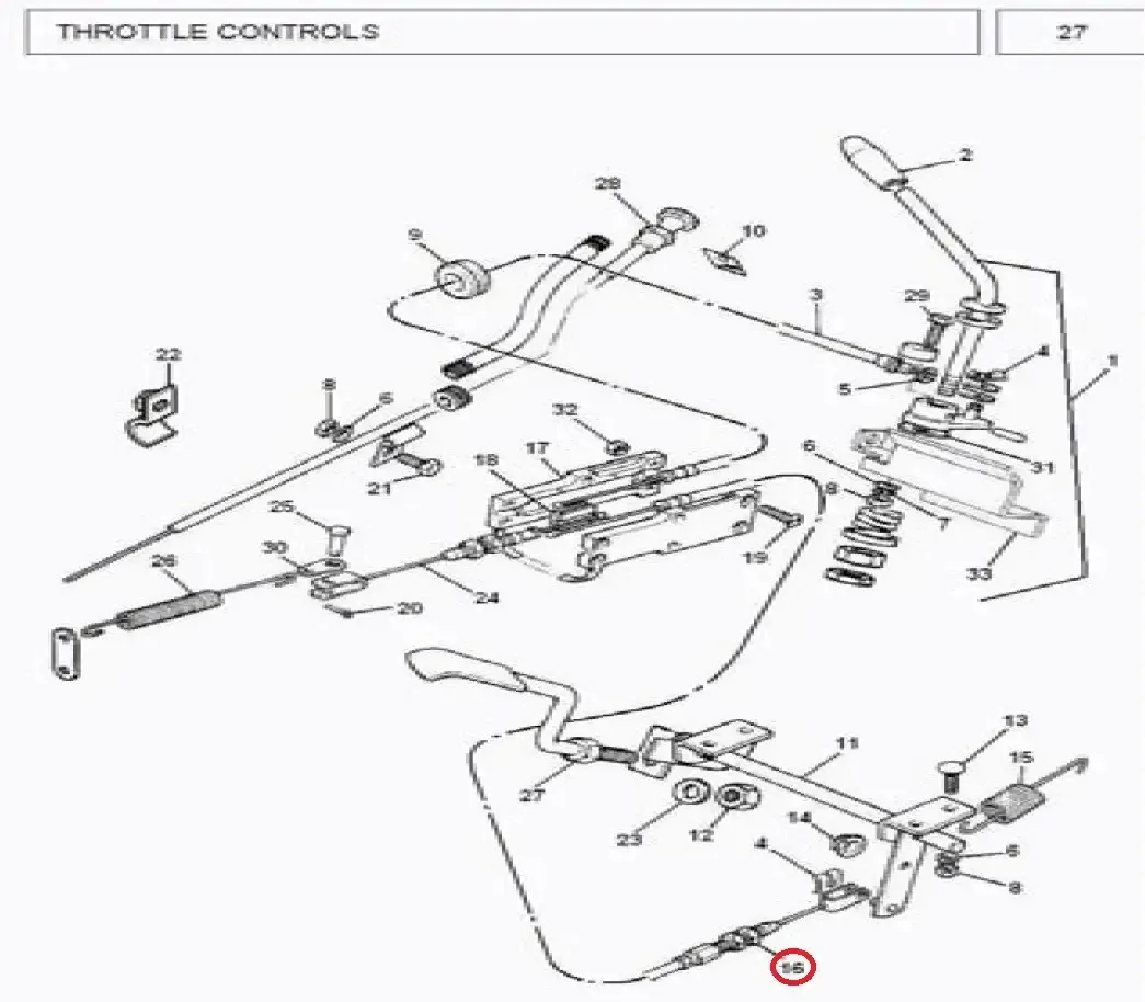Diagram reference for Millat Massey Ferguson Tractor Spare Part 0 CABLE FA 13311013759024 - Massey Ferguson tractor spare part