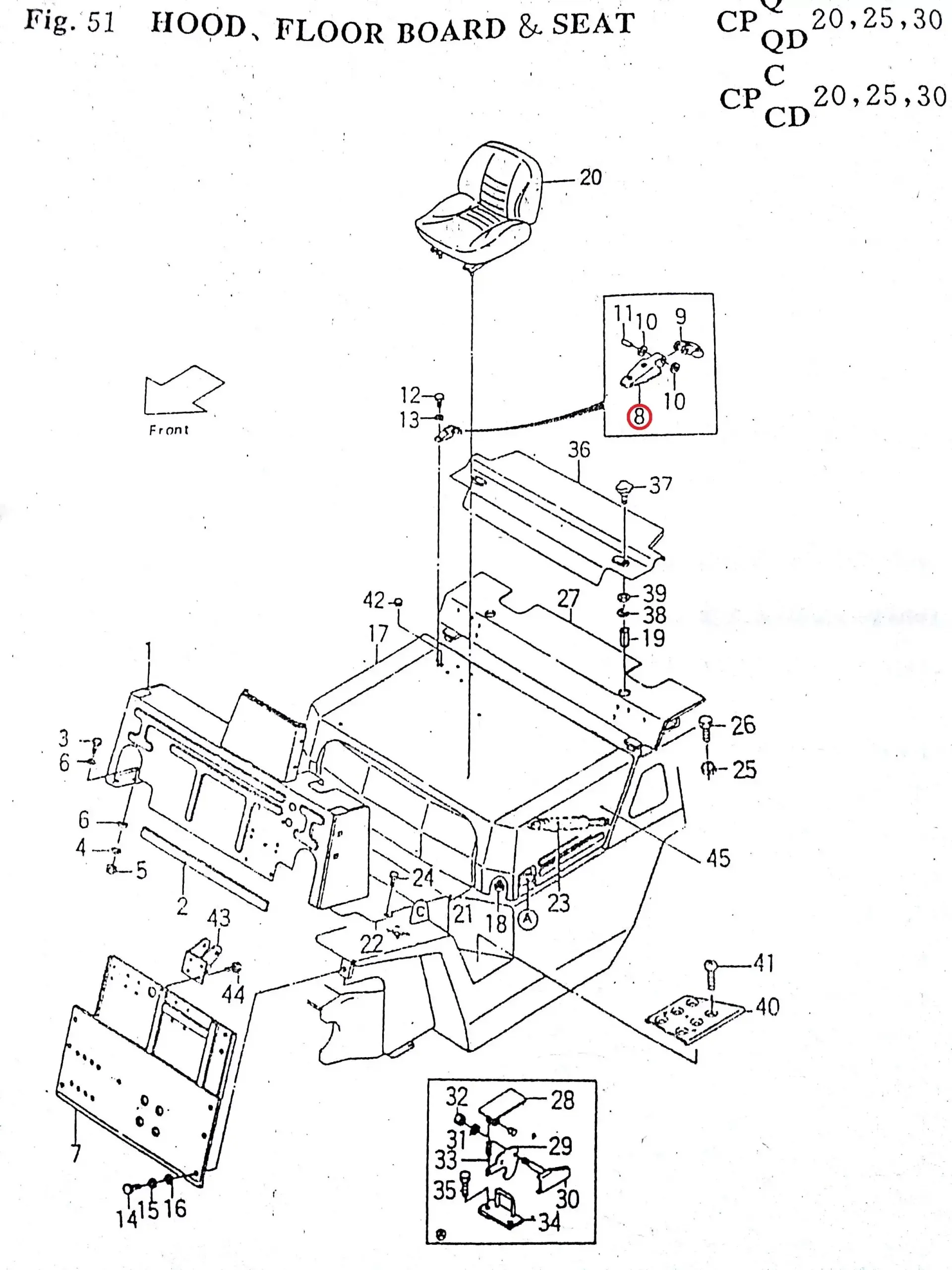 Diagram reference for Millat Massey Ferguson Tractor Spare Part 542371 BHINGE 82578542371 - Massey Ferguson tractor spare part