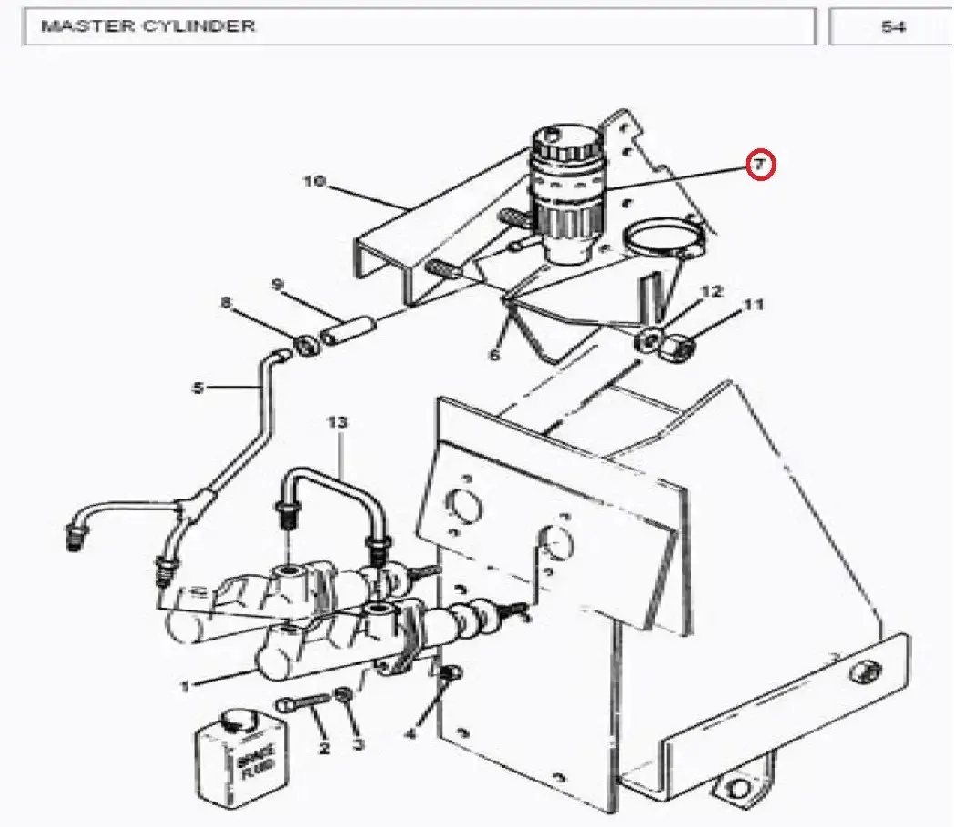 Diagram reference for Millat Massey Ferguson Tractor Spare Part 1 RESERVOIR 16304111696930 - Massey Ferguson tractor spare part