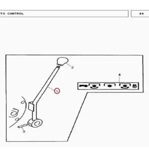 Millat Massey Ferguson Tractor Spare Part LEVER PTO 4900111672622 - Massey Ferguson tractor spare part