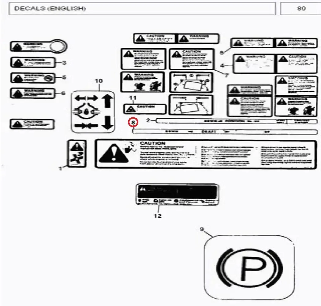 Diagram reference for Millat Massey Ferguson Tractor Spare Part DECALMAININSTR 3595675 M 3 MF 375 33026133026 - Massey Ferguson tractor spare part