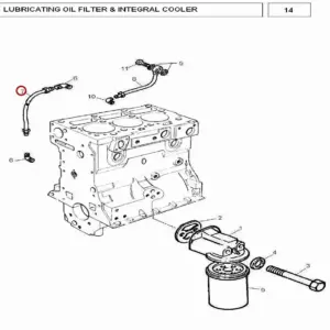 Millat Massey Ferguson Tractor Spare Part PIPE BLOCKBAY 18015135352404 - Massey Ferguson tractor spare part