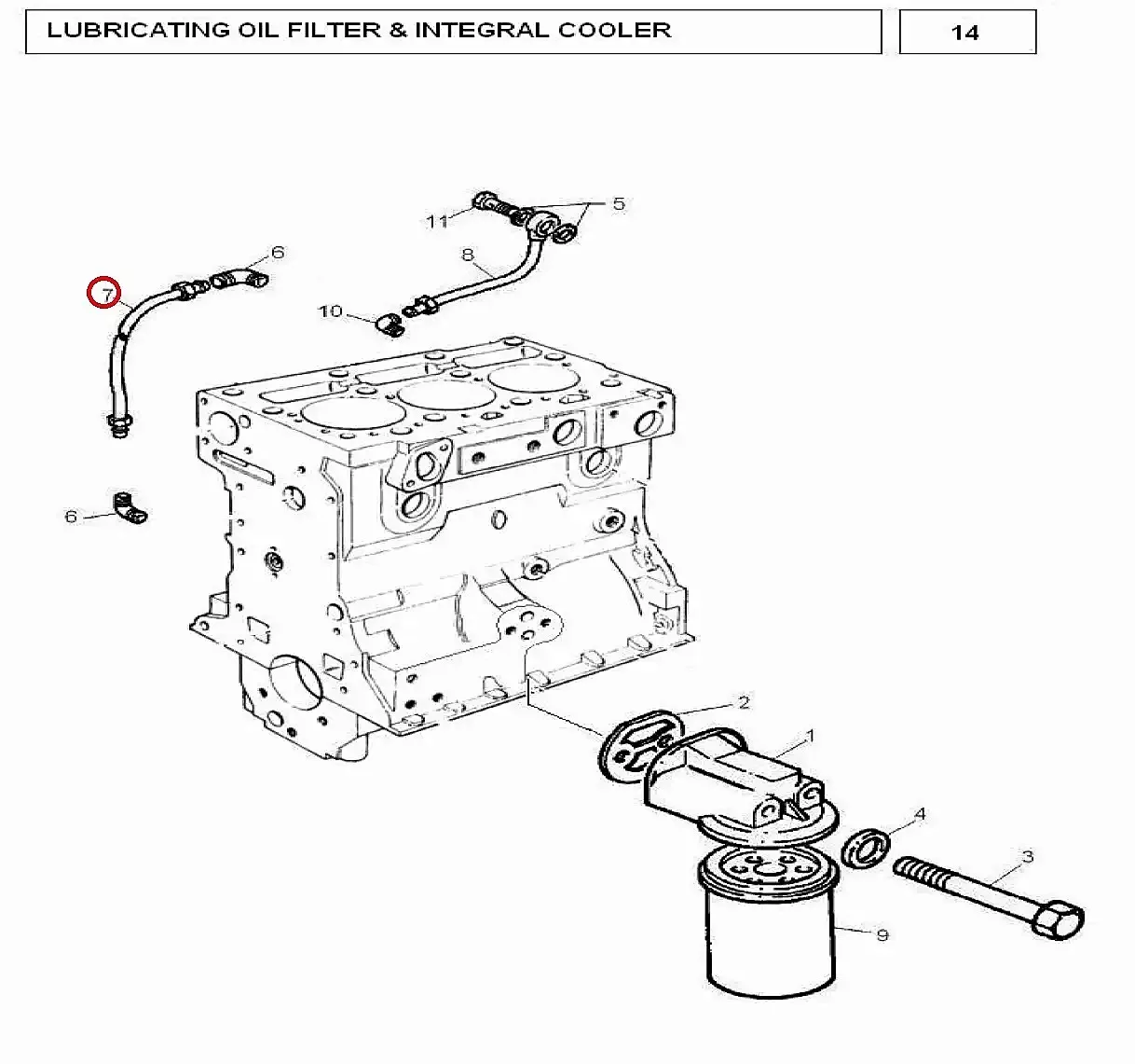 Millat Massey Ferguson Tractor Spare Part PIPE BLOCKBAY 18015135352404 - Massey Ferguson tractor spare part