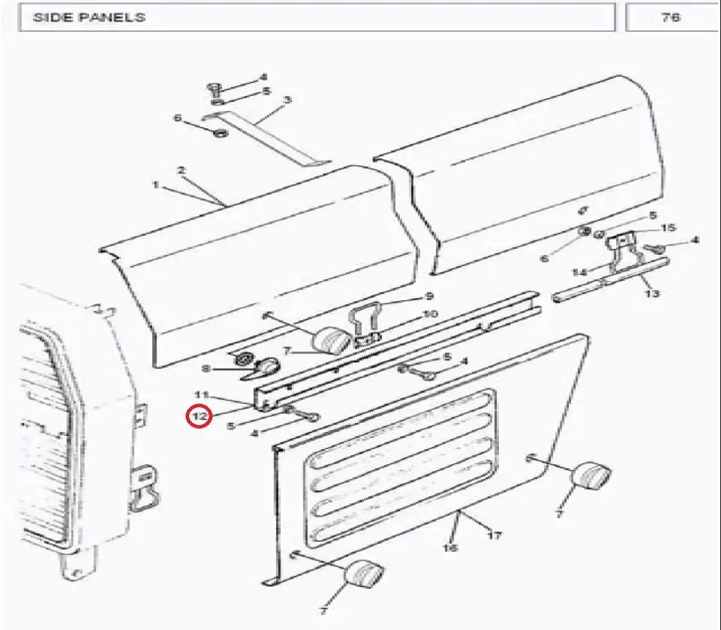 Diagram reference for Millat Massey Ferguson Tractor Spare Part 1 CHANNELRH 23306111695236 - Massey Ferguson tractor spare part