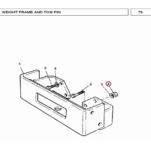 Millat Massey Ferguson Tractor Spare Part NUT 140361339034 - Massey Ferguson tractor spare part