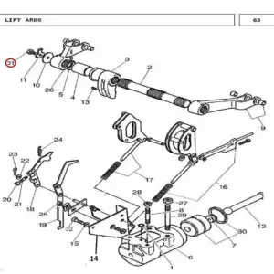 Millat Massey Ferguson Tractor Spare Part BOLT 71620 L 126096126096 - Massey Ferguson tractor spare part