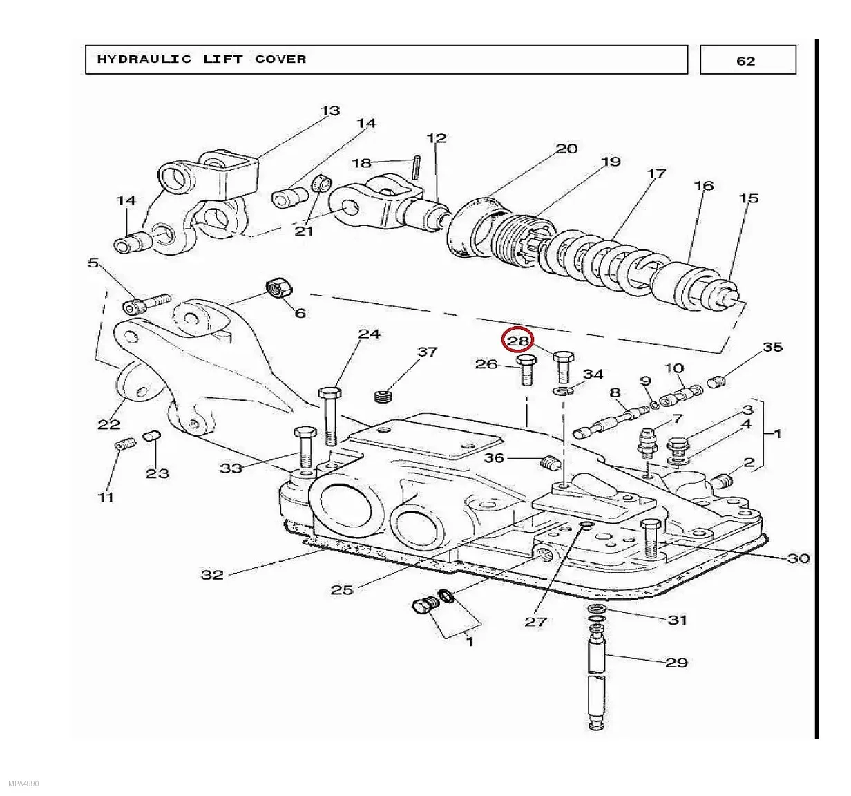 Millat Massey Ferguson Tractor Spare Part BOLT 71614 UNC 2 AL 8926086126086 - Massey Ferguson tractor spare part