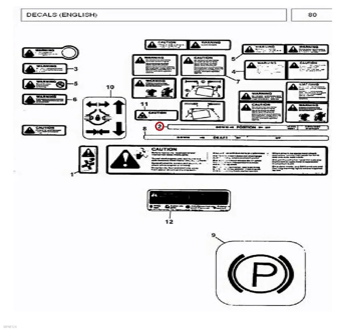 Millat Massey Ferguson Tractor Spare Part 1 DECALPOSITIONCONTROL 3330311333031 - Massey Ferguson tractor spare part