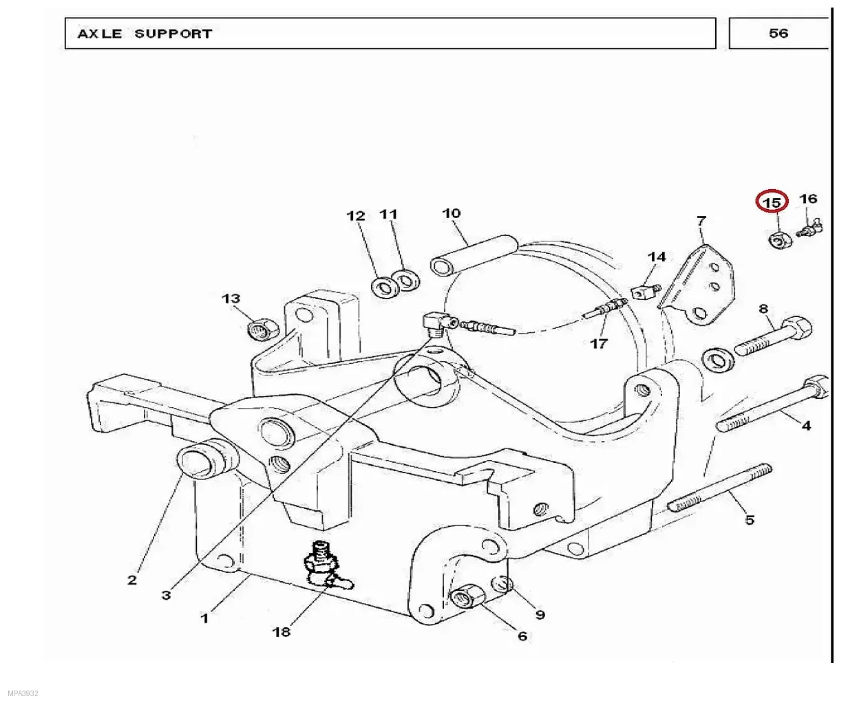 Millat Massey Ferguson Tractor Spare Part NUT LOCK 18 NPSM 14080114080 - Massey Ferguson tractor spare part