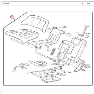 Millat Massey Ferguson Tractor Spare Part GRAMMERSEAT 24026022110122110 - Massey Ferguson tractor spare part